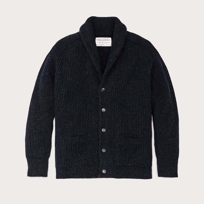 Bristol cardigan sweater by Filson | Dark navy heather (Blue)