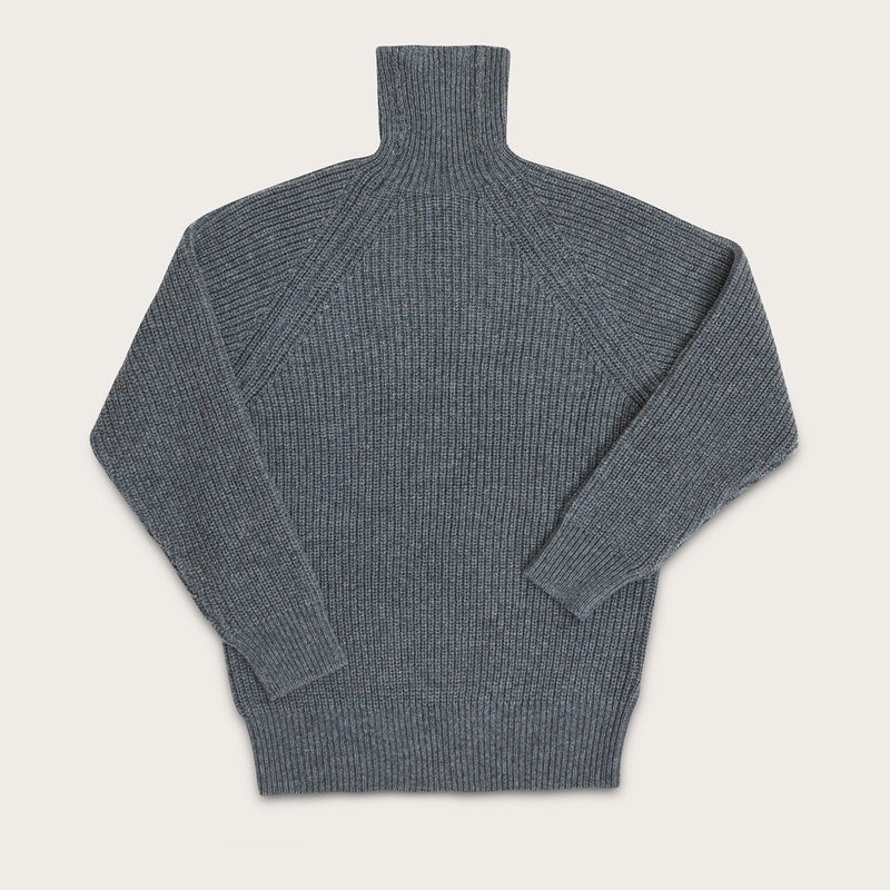 Bristol roll neck sweater di Filson | Heather gray (Gray)