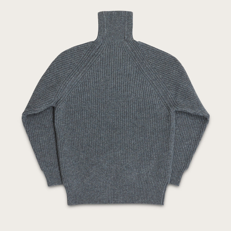 Bristol roll neck sweater di Filson | Heather gray (Gray)