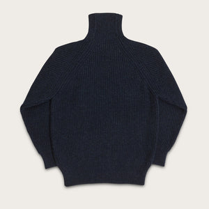 Bristol roll neck sweater by Filson | Dark navy heather (Blue)