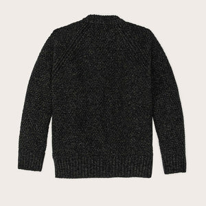 Rustic crewneck sweater by Filson | Black / nori melange (Black)