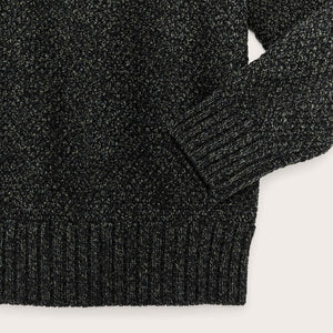 Rustic crewneck sweater by Filson | Black / nori melange (Black)