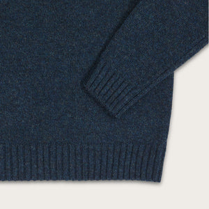 Irish wool 5-gauge sweater by Filson | Blue / green melange (Blue)