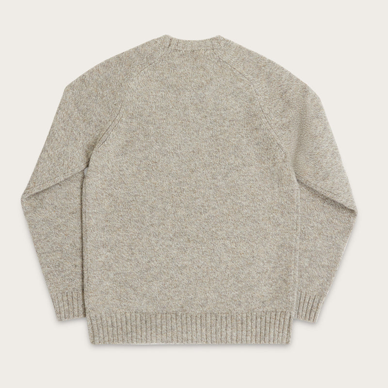 Irish wool 5-gauge sweater von Filson | Natural / brown mela (Beige)