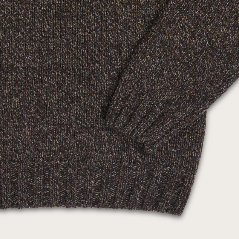 Irish wool 3-gauge sweater by Filson | Brown / hearth melan (Brown)