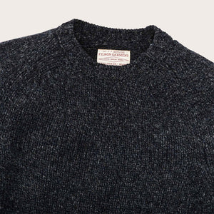 Irish wool 3-gauge sweater by Filson | Slate / navy melange (Blue)