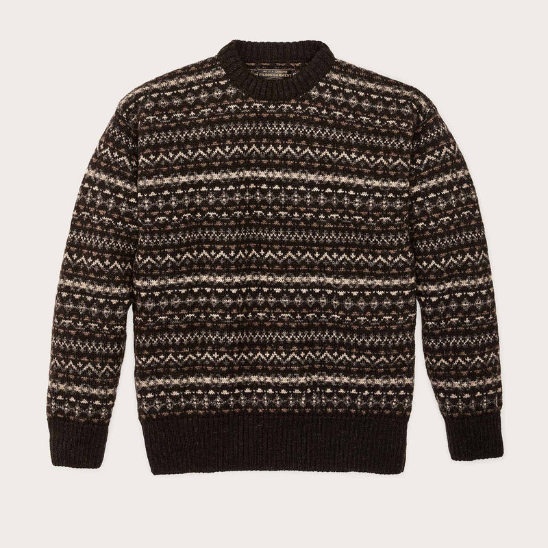 Fairisle crewneck sweater by Filson | Black / multi (Black)