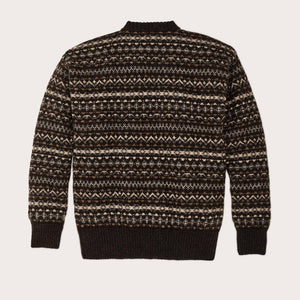 Fairisle crewneck sweater by Filson | Black / multi (Black)