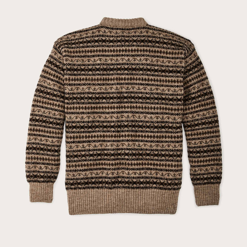 Fairisle crewneck sweater by Filson | Fawn / multi (Brown)