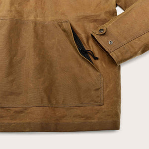 Tin cloth quarter zip pullover by Filson | Dark tan (Beige)