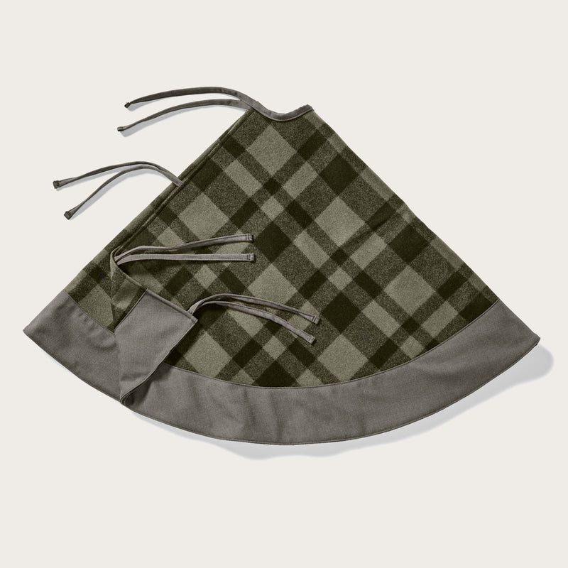 Mackinaw wool christmas tree skirt di Filson | Otter green (Green)