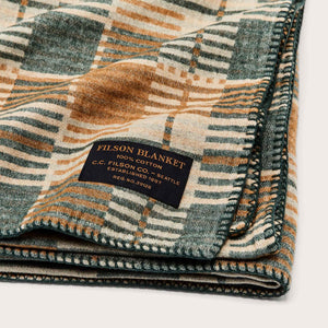 Wildwood plaid blanket by Filson | Fir / whiskey (Multicolor)