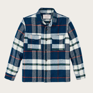 Wool jac-shirt di Filson | Cobalt / white / multi (Blue)