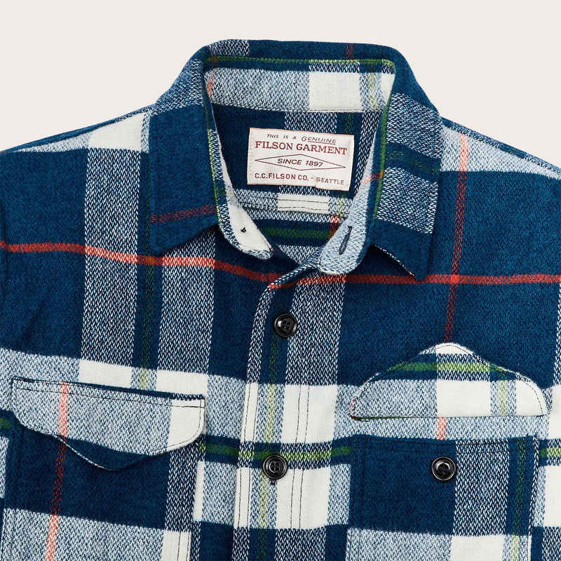 Wool jac-shirt di Filson | Cobalt / white / multi (Blue)