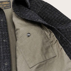 Lined mackinaw wool jac-shirt by Filson | Black marl / heather (Black)