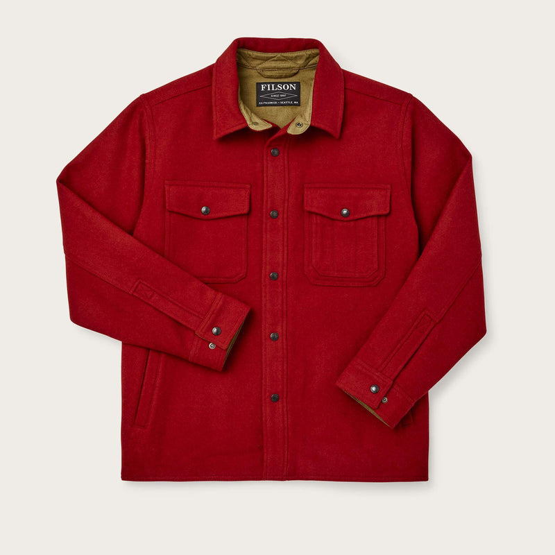 Lined mackinaw wool jac-shirt von Filson | Red oak (Red)