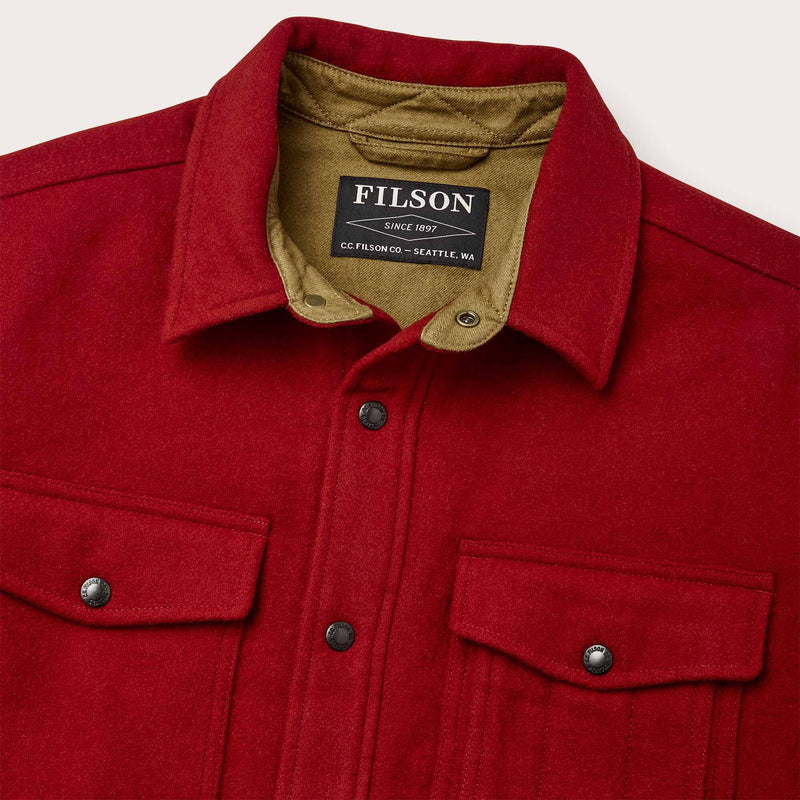 Lined mackinaw wool jac-shirt von Filson | Red oak (Red)