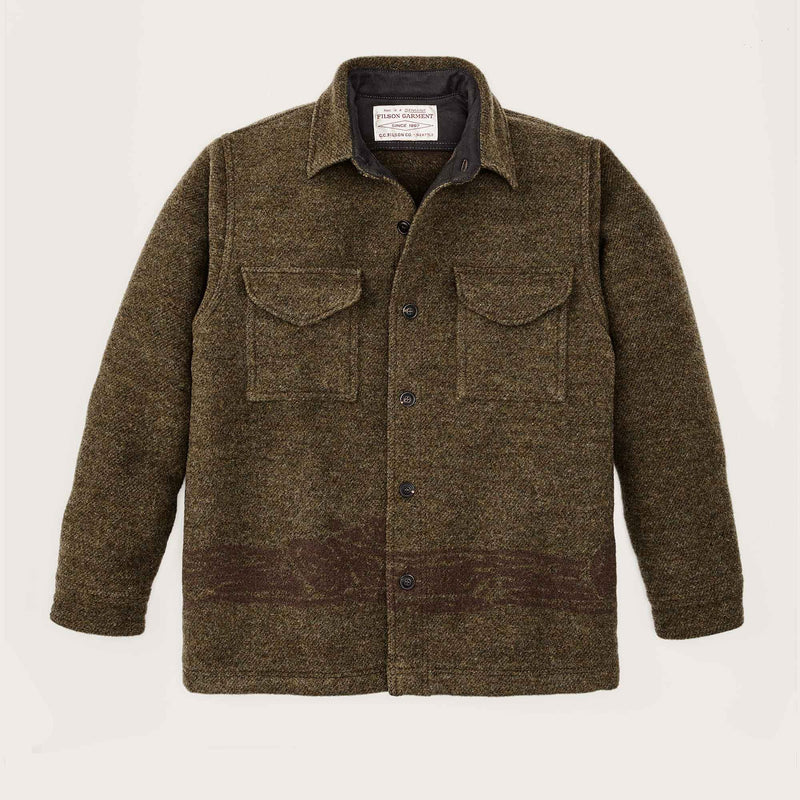 Ccc jacquard wool jac-shirt by Filson | Olive brown multi (Brown)