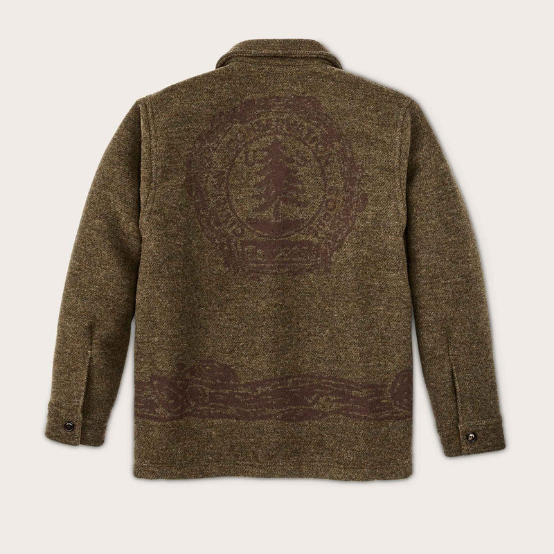 Ccc jacquard wool jac-shirt by Filson | Olive brown multi (Brown)