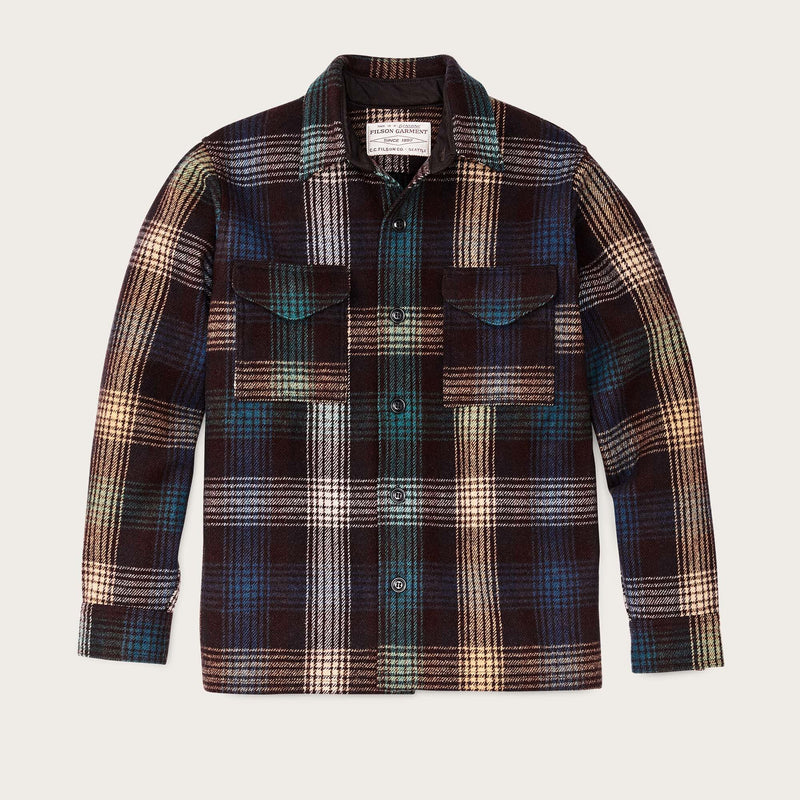 Mackinaw wool jac-shirt di Filson | Black coffee multi plaid (Multicolor)