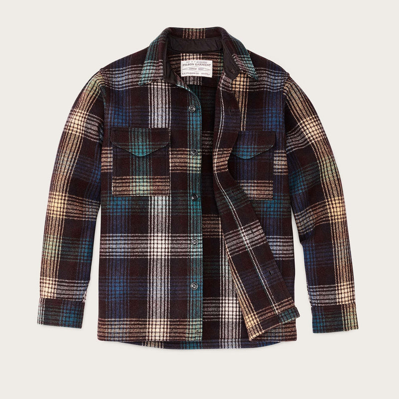 Mackinaw wool jac-shirt di Filson | Black coffee multi plaid (Multicolor)