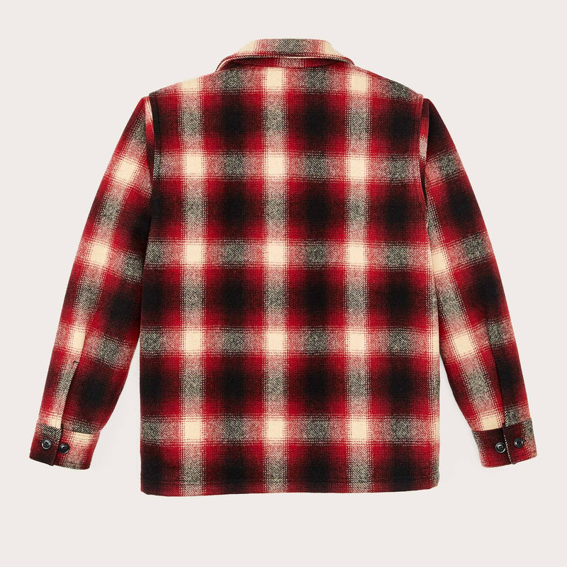 Mackinaw wool jac-shirt by Filson | Red / black ombre pl (Red)