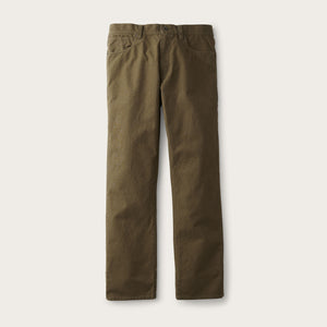 Dry tin cloth 5-pocket pants by Filson | Marsh olive (Green)