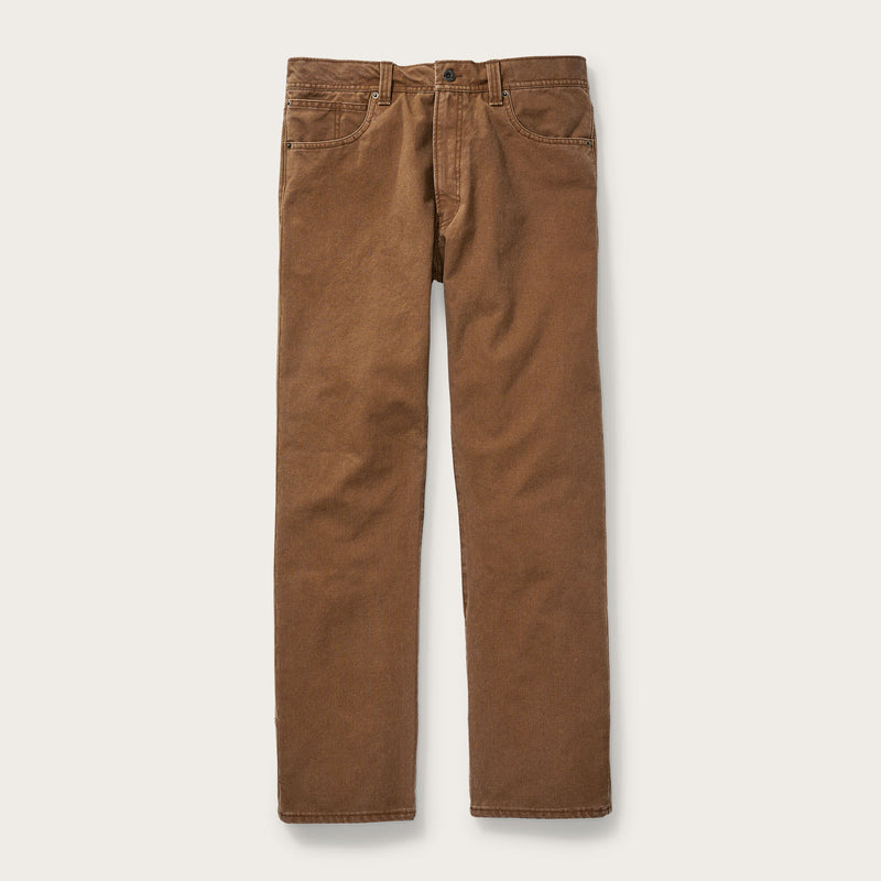 Dry tin cloth 5-pocket pants by Filson | Whiskey (Beige)