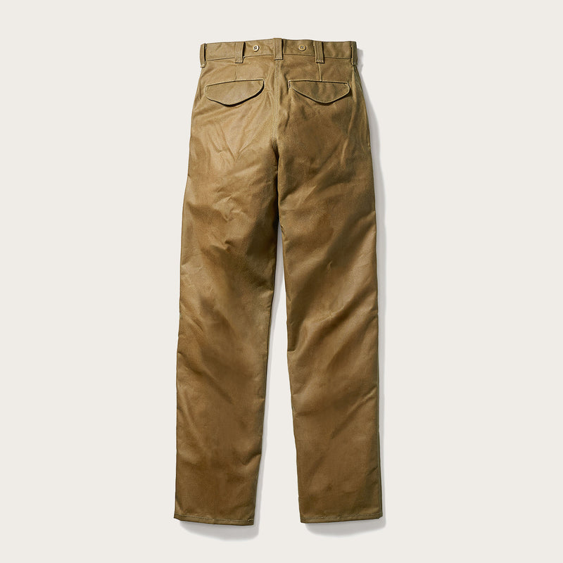 Oil finish single tin cloth pants by Filson | Dark tan (Beige)