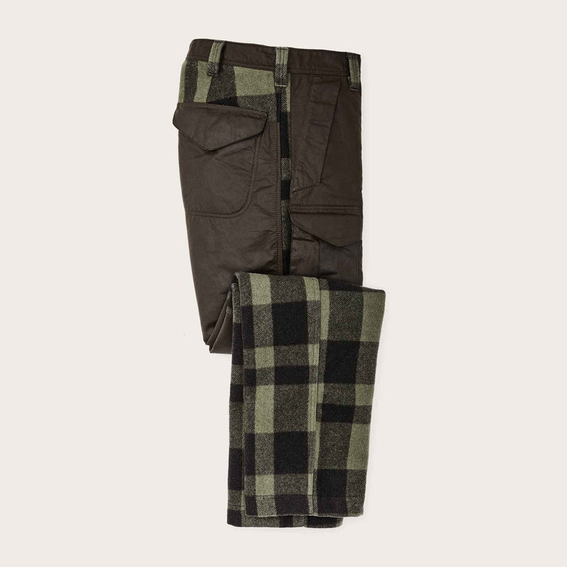 Mackinaw wool hunting pants by Filson | Otter green - black (Green)