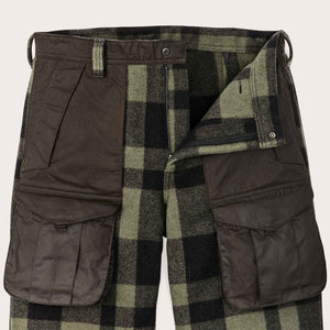 Mackinaw wool hunting pants by Filson | Otter green - black (Green)