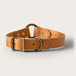 Bridle leather dog collar di Filson | Natural (Beige)