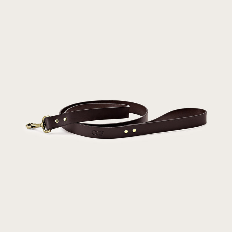 Bridle leather dog leash by Filson | Brown (Brown)