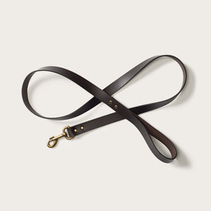 Bridle leather dog leash by Filson | Brown (Brown)