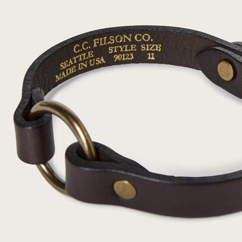 Bridle leather puppy collar von Filson | Brown (Brown)