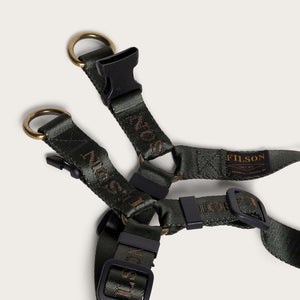 Adjustable nylon harness by Filson | Dark timber (Green)