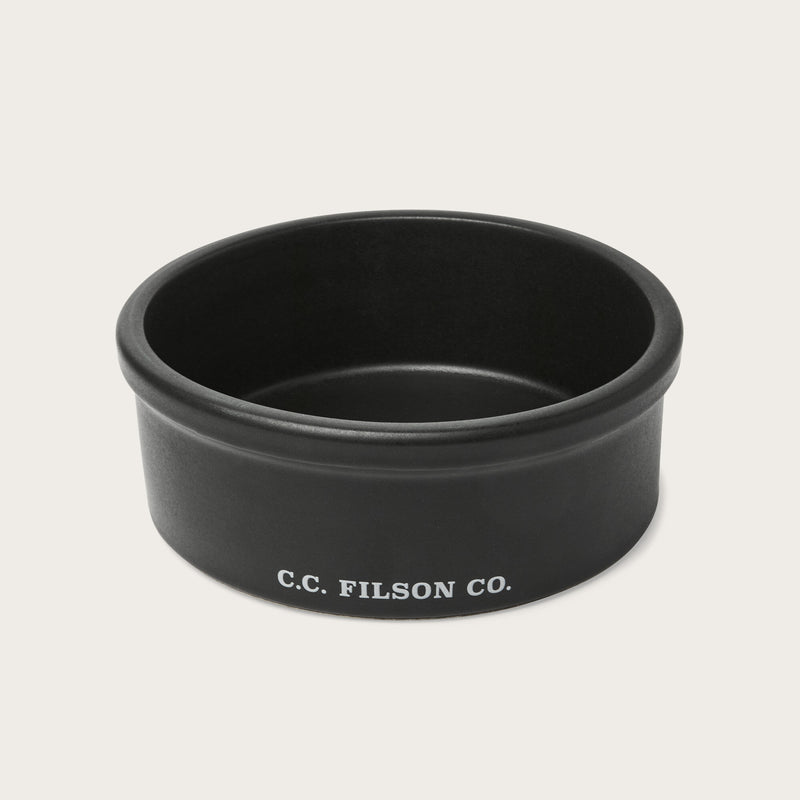 Stoneware dog bowl di Filson | Faded black (Black)