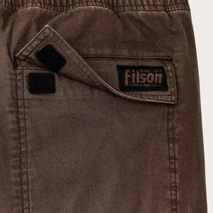 Granite mountain pull on shorts by Filson | Dark earth (Brown)