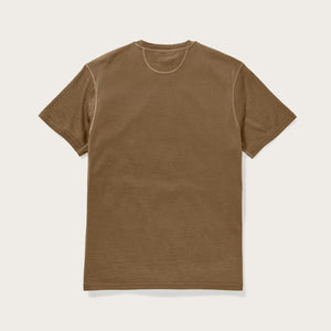 210g merino wool short sleeve crew by Filson | Rugged tan (Brown)