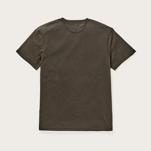 210g merino wool short sleeve crew von Filson | Dark olive (Green)