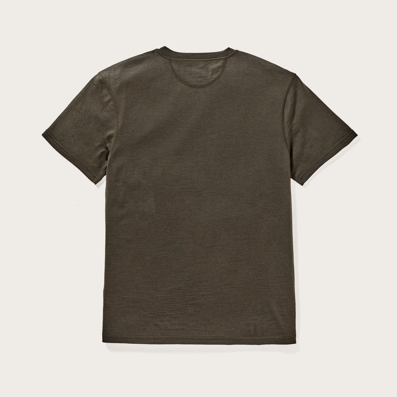 210g merino wool short sleeve crew von Filson | Dark olive (Green)