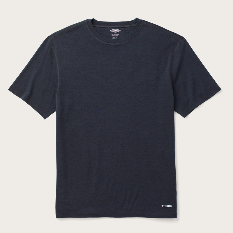 210g merino wool short sleeve crew di Filson | Dark navy (Blue)