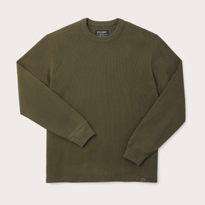 Waffle knit thermal crew di Filson | Mossy rock (Green)