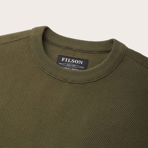 Waffle knit thermal crew by Filson | Mossy rock (Green)