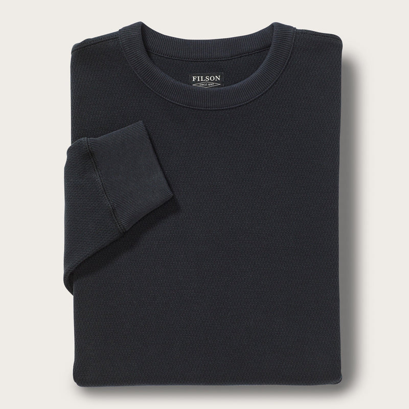 Waffle knit thermal crew by Filson | Navy (Blue)