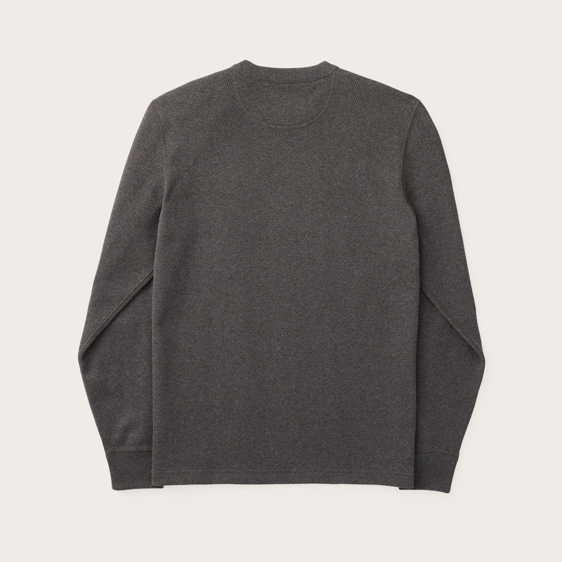 Waffle knit thermal crew von Filson | Charcoal (Grey)