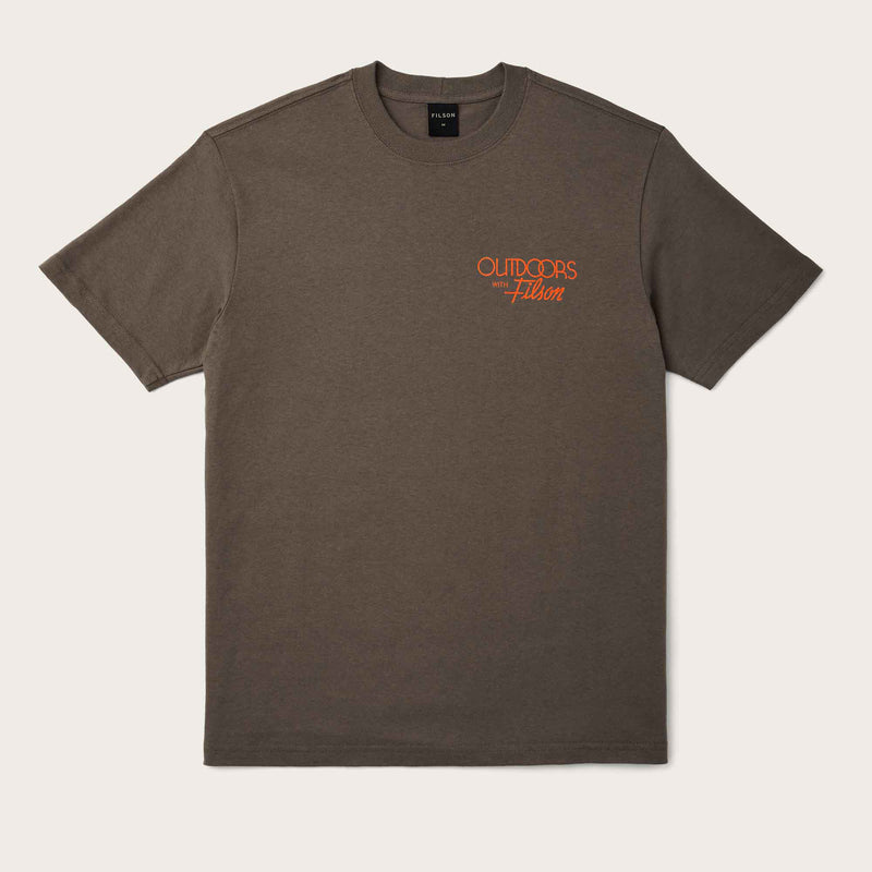 Pioneer graphic t-shirt di Filson | Silt ice cold (Brown)