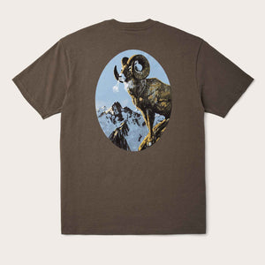 Pioneer graphic t-shirt di Filson | Silt ice cold (Brown)