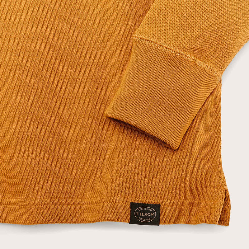 Waffle knit henley by Filson | Buckthorn brown (Orange)