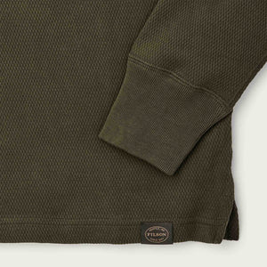 Waffle knit henley von Filson | Mossy rock (Green)